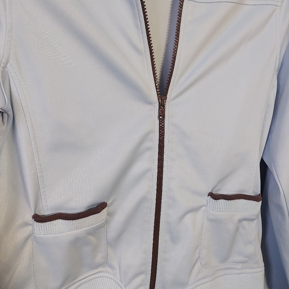 Vintage 90s Split Inc. Retro Satin Blue Lightweight Varsity Style Jacket, Medium - Picture 2 of 7